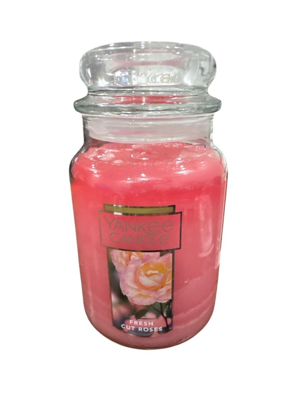 Yankee Candle Fresh Cut Roses Scented Jar Candle 22 oz Long Burn Time